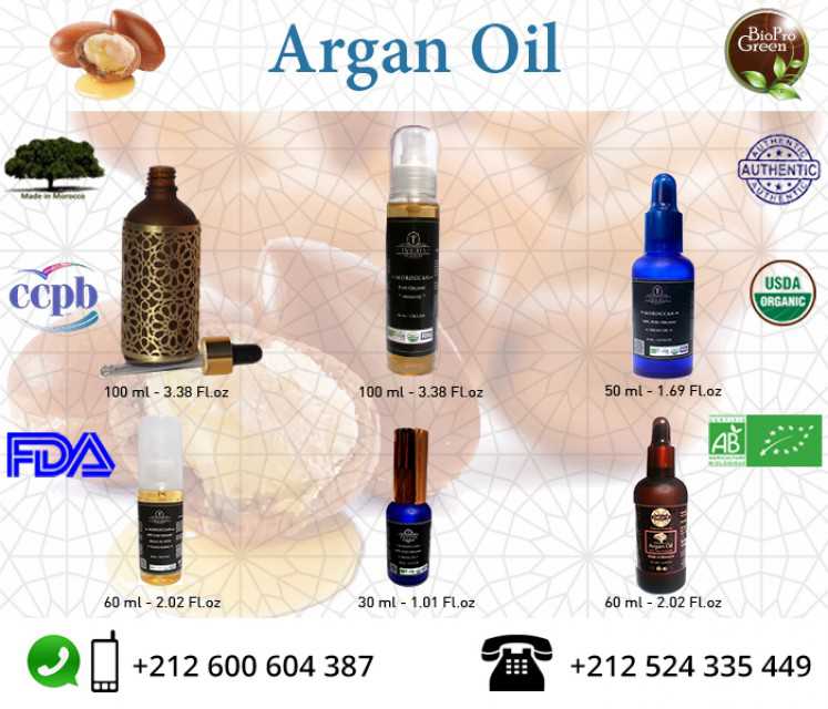 Virgin arganic oil corrected